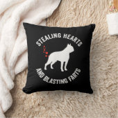 盗みハートと爆破ファルトボストンテリア クッション (ブランケット)