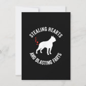 盗みハートと爆破ファルトボストンテリア サンキューカード (正面)