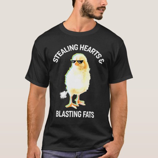 盗みハートと爆破茶鶏の恋人L Tシャツ (正面)