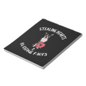 盗みハートブラストファルトボストンテリア ノートパッド (回転)