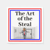 盗み切り紙ナプキンの芸術 スタンダードカクテルナプキン (正面)