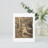 盗むキスヴィンテージ魚釣り愛好家 ポストカード (スタンド正面)