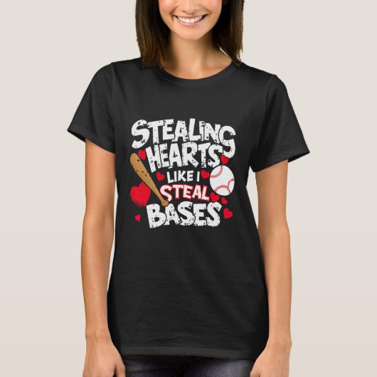 盗むハートを盗む基地を盗む Tシャツ (正面)