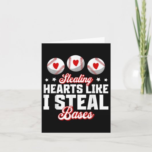 盗むハート私は野球のベースを盗む カード (正面)