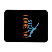 盗む私は挑戦 – 野球ソフトボールシャツ マグネット (横)