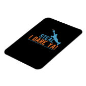 盗む私は挑戦 – 野球ソフトボールシャツ マグネット (左側)