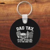 盗んでないパパ税 キーホルダー (正面)