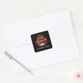 盗んでやれおもしろいば野球選手 スクエアシール (封筒)