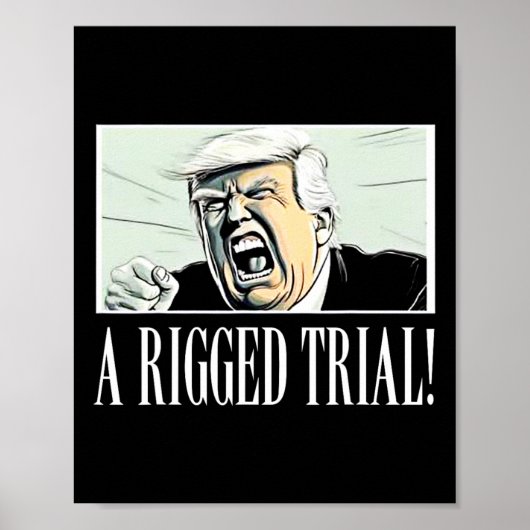 盗聴試験!!!トランプ2024 Maga皮肉Politica ポスター (正面)