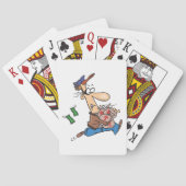 盗賊がお金を盗むトランプ トランプ (裏面)