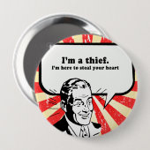 盗賊のイム – ハートを盗むためにここにいる 缶バッジ (正面&裏面)