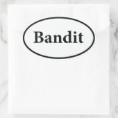 盗賊 楕円形シール (バッグ)