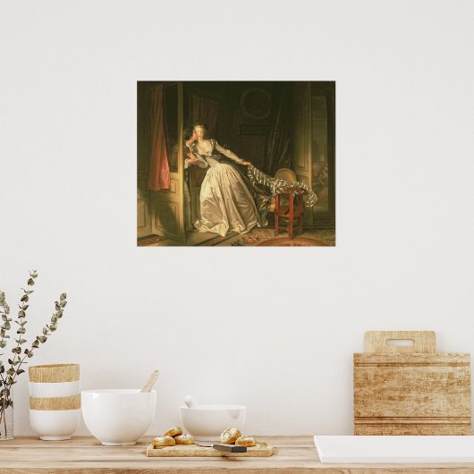 盗難されたキス, c.1788 ポスター (キッチン)