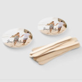 盗難された写真。名前と年のタイポグラフィ ハンドファン (組立なし)