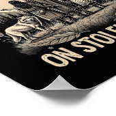 盗難された土地90sで違法である ポスター (角)