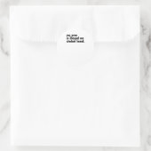 盗難に遭った土地2のステッカーに不正 ラウンドシール (バッグ)