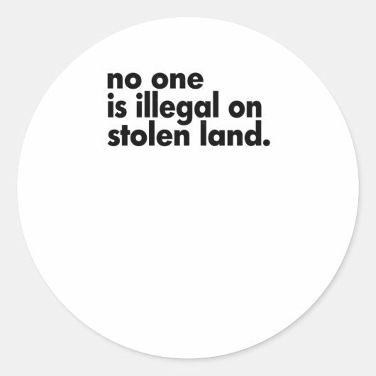 盗難に遭った土地2のステッカーに不正 ラウンドシール (正面)