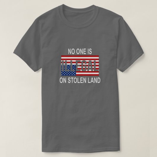 盗難に遭ったTシャツは誰も違法ではない Tシャツ (デザイン正面)