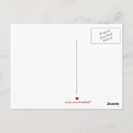 盗難キス – はがき (裏面)