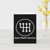 盗難防止装置シフト - 愛車家のために カード (黄色い花)