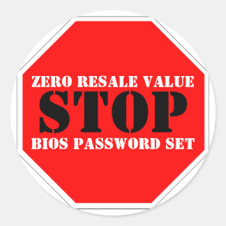 盗難防止警告シール ラウンドシール