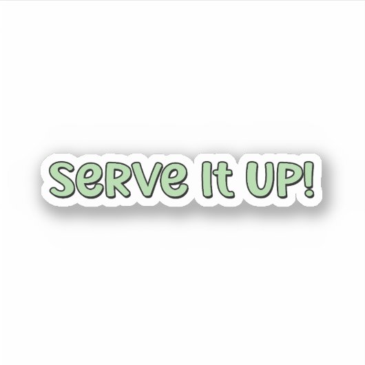 盛り上げてグリーンピックボール シール (正面)