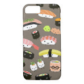 盛り合わせかわいいすしキャラクターかわいいおもしろいと Case-Mate iPhoneケース (裏面)