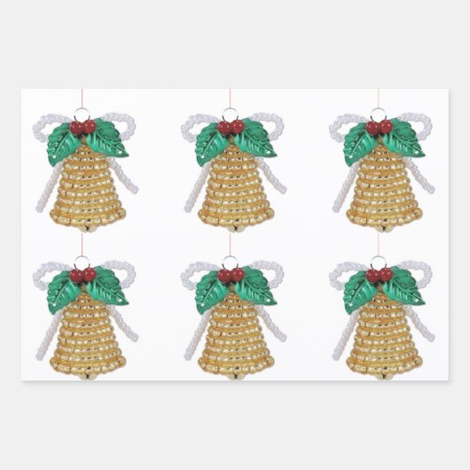 盛り合わせクリスマスラッピング紙 ラッピングペーパーシート (正面)