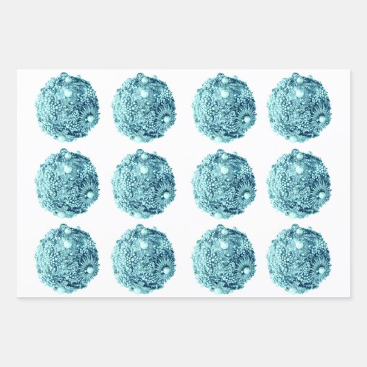 盛り合わせクリスマスラッピング紙 ラッピングペーパーシート (正面3)