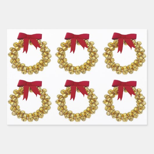 盛り合わせクリスマスラッピング紙 ラッピングペーパーシート (正面)