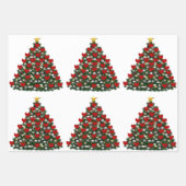 盛り合わせクリスマスラッピング紙 ラッピングペーパーシート (正面3)