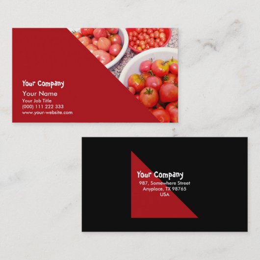 盛り合わせトマト 名刺 (正面/裏面)