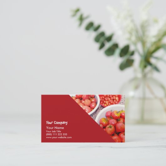 盛り合わせトマト 名刺 (スタンド正面)