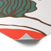 盛り合わせフルーツ。シームレスパターン ポスター (角)