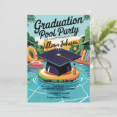 盛カスタマイズり盛りプール卒業パーティー 招待状 (スタンド正面)