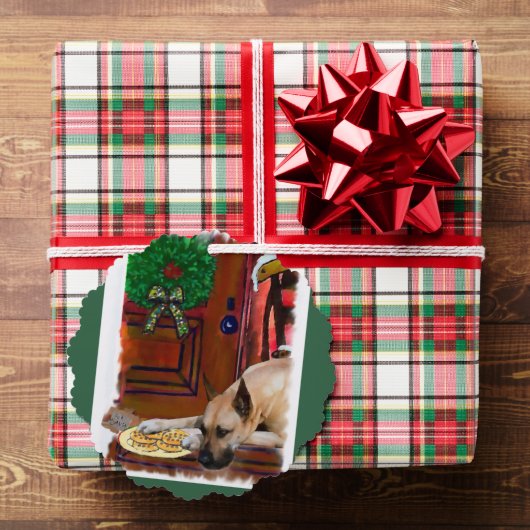 盛大なクリスマスを祝う オーナメントカード (インサイチュ (ギフト))