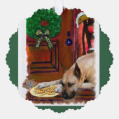 盛大なクリスマスを祝う オーナメントカード (正面)