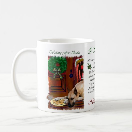 盛大なクリスマスを祝う コーヒーマグカップ (左)