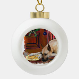 盛大なクリスマスを祝う セラミックボールオーナメント