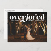 盛大な休日結婚の写真発表 シーズンポストカード (正面/裏面)