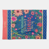 監おもしろい視されていない引用文フローラハチ名 キッチンタオル (横)