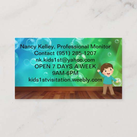 監察付き名刺 名刺 (裏面)