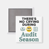 監査おもしろい時期の泣き叫びなし マグネット (正面/裏面)