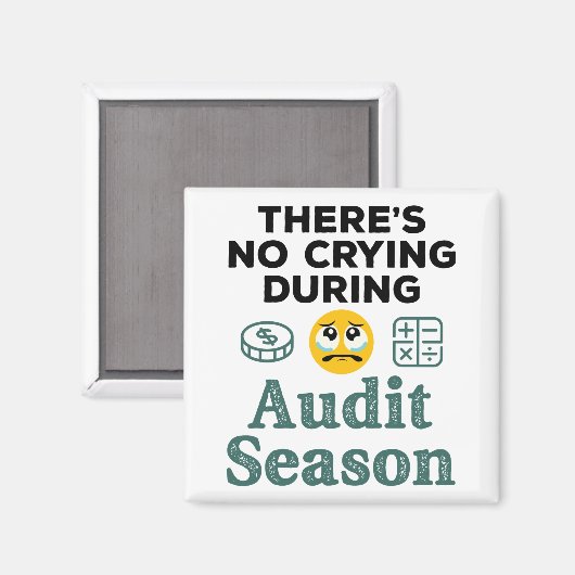 監査おもしろい時期の泣き叫びなし マグネット (正面/裏面)