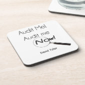 監査しろ！ コースター (左側)