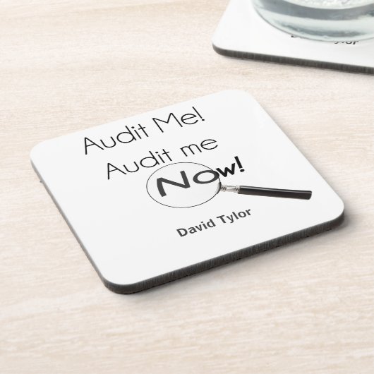 監査しろ！ コースター (左側)