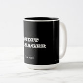 "監査マネージャー" ツートーンマグカップ (正面右)