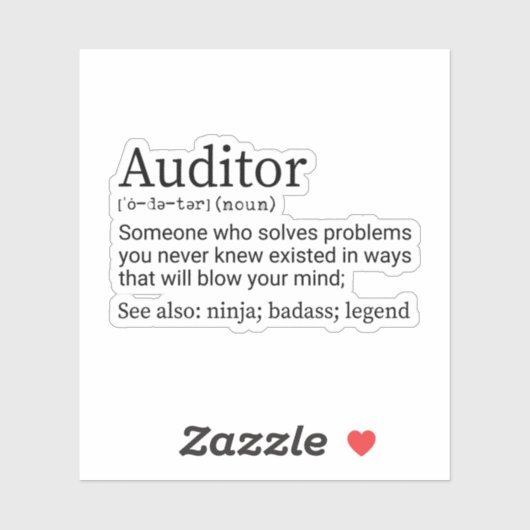 監査人の定義、監査人への贈与 シール (シート)