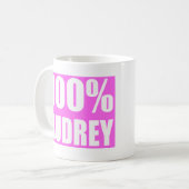 監査名100% コーヒーマグカップ (正面左)