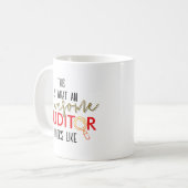 監査役の顔 Personalized コーヒーマグカップ (正面左)